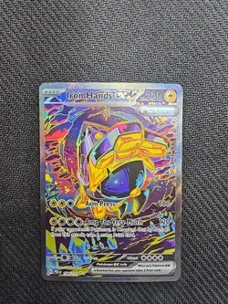 Pokemon TCG Iron Hands EX Prismatic Evolutions English Card 154/131 Sir - Image 1