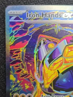 Pokemon TCG Iron Hands EX Prismatic Evolutions English Card 154/131 Sir - Image 4