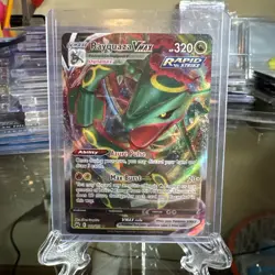 Rayquaza VMAX 102/159 Holo Sword & Shield Crown Zenith Pokemon TCG Card NM - Image 1
