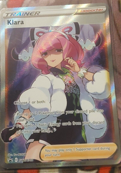 Klara SWSH302 Full Art Trainer Black Star Promo Card NM Pokemon TCG - Image 1