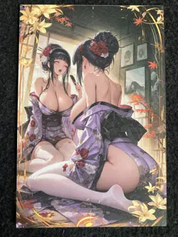 Matchmaker 2 Spicy Waifu A5 Size Card Board Hinata Naruto Mirror - Image 1