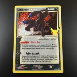 Umbreon Gold Star 17/17 Pokemon Celebrations Holo Card - Image 1