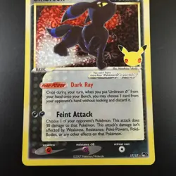 Umbreon Gold Star 17/17 Pokemon Celebrations Holo Card - Image 3