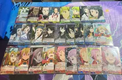 Sword Art Online Weiss Schwarz Union Arena Five Qross SAO Card Lot - Image 2