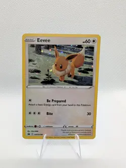 Eevee SWSH190 Sword & Shield Black Star Promo Holo Pokemon Card LP - Image 1