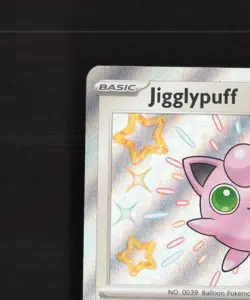 Jigglypuff 198/091 Paldean Fates Shiny Holo Rare Pokemon Card NM - Image 3