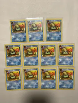 Omanyte 52/62 Fossil Set- 11 Card Lot Near Mint Condition Vintage WOTC - Image 1