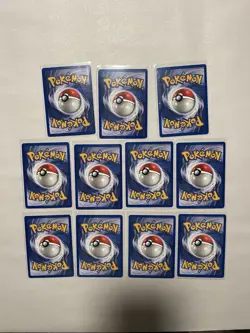 Omanyte 52/62 Fossil Set- 11 Card Lot Near Mint Condition Vintage WOTC - Image 2
