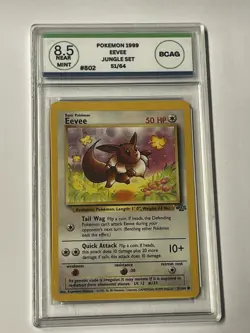 Eevee 1999 Jungle Set Grade 8.5 Near Mint Pokemon Card 51/64 - Image 1