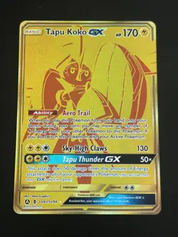 Tapu Koko GX SV93/SV94 Pokemon Hidden Fates Holo Full Art Card - Image 1