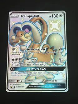 Drampa GX SV80/SV94 Pokemon Hidden Fates Holo Full Art Card - Image 1