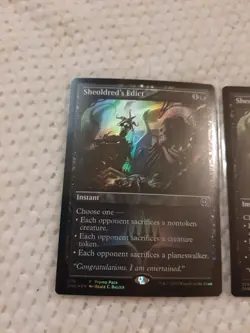 Sheoldred's Edict X2 Foil Promo Phyrexia MTG Magic The Gathering NP - Image 2