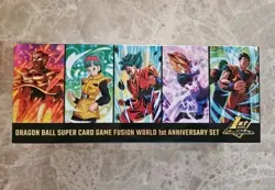 Dragon Ball Super Card Game Fusion World 1st Anniversary Bundle Set Sealed - Image 1