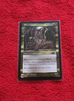 NM Magic: The Gathering Sliver Queen Legendary Creature Stronghold Rare 1998 - Image 1