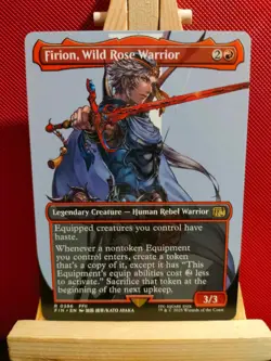 Firion, Wild Rose Warrior (Borderless) - Final Fantasy - Rare - NM - MTG - Image 1