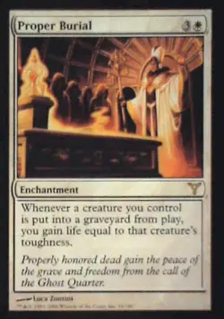 Proper Burial - Dissension: #16, Magic: The Gathering Nm R233 - Image 1