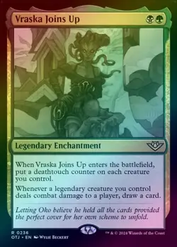 Vraska Joins Up - Promo Pack (Foil) (POTJ) Outlaws of Thunder Junction - NM - Image 1