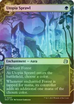 1 x Utopia Sprawl - Foil - Wilds of Eldraine: Enchanting Tales - LP - MTG - Image 1
