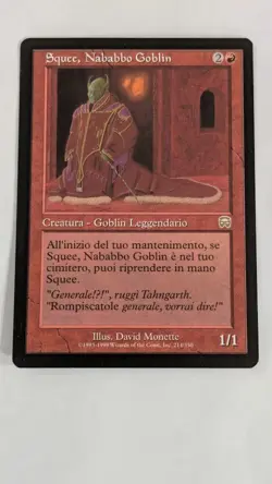 Italian Squee, Goblin abob Mercadian Masques MTG Exc Free Shipping & tracking - Image 1