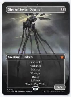 Sire of Seven Deaths (Borderless) M Foundations 292 NM - Image 1