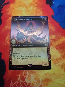 Firebending Student (Showcase) - Avatar: The Last Airbender (TLA) - Foil - NM - Image 1