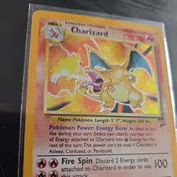 2000 RAW Pokemon TCG Base set 2 UNLIMITED Charizard 4/102 Holo Rare !!!LP!!! - Image 2