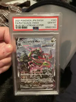 US SELLER PSA 10 083/069 s7R Japanese Alt Art Rayquaza Vmax Blue Sky Stream - Image 3