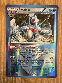 Pokemon TCG Froslass 23/101 Plasma Blast Reverse Holo LP - Image 1