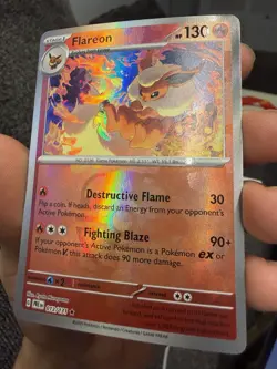 Pokemon TCG - Flareon (Master Ball Pattern) - SV: Prismatic Evolutions (PRE) - Image 3