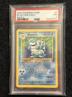 2000 Pokemon Base Set 2 Blastoise Holo #2 PSA 7 - Image 1