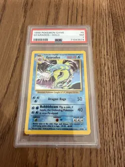1999 POKEMON BASE SET #6 GYARADOS HOLO PSA 7 NM - Image 1