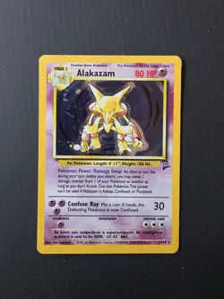Alakazam Base Set 2 1/130 Holo Vintage Pokemon - Image 1