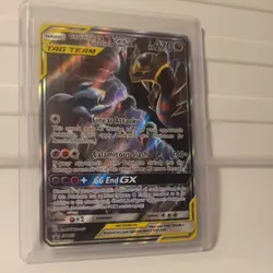 Pokemon Garchomp & Giratina GX Ultra Rare Holo 225/173 Tag Team Japanese as is - Image 1