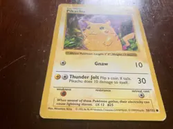 Shadowless Red Cheek Pikachu 58/102 Pokemon TCG Base Set - Image 2