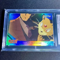 CGC 7.5 Pokemon Topps Mewtwo Strikes Back: The Proposition #5 RAINBOW FOIL psa - Image 1