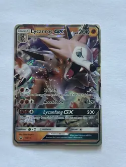 Lycanroc GX SM14 Black Star Promo Sun & Moon Ultra Rare Pokemon TCG LP - Image 1