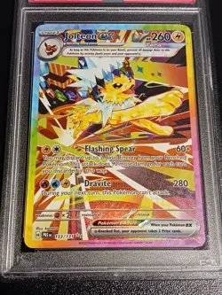 JOLTEON EX PSA 10 2025 POKEMON PRISMATIC EVOLUTIONS PRE EN #153/131 VERY RARE - Image 2