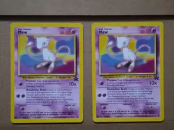 TWO PACK Mew #8 Black Star Promo Pokemon TCG 2000 WOTC NM - Image 1