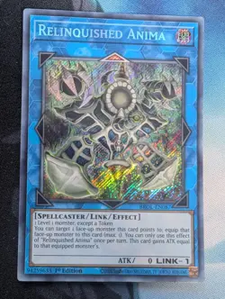 YuGiOh! Relinquished Anima BROL-EN087 Secret Rare 1st Ed - Image 1