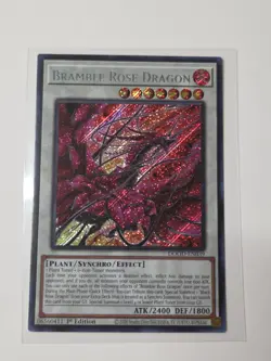 Yugioh 1x Bramble Rose Dragon DOOD-EN039 Doom of Dimensions Secret 1st Ed NM - Image 1