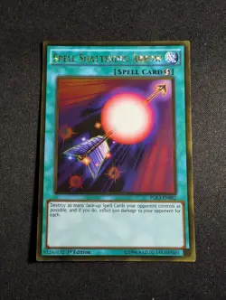 Yugioh - Spell Shattering Arrow PGL3-EN082 1st Gold Rare NM - Image 1