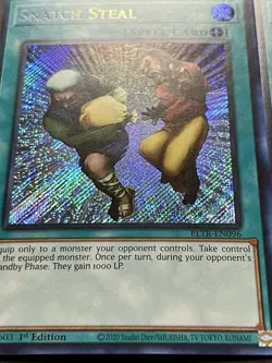 3x Snatch Steal | Secret Rares | BLTR-EN096 | NM | 1st Editions | YuGiOh! - Image 3
