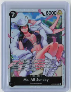 Ms. All Sunday OP14-084 SR Super Rare THE AZURE SEA'S SEVEN ENGLISH One Piece NM - Image 1