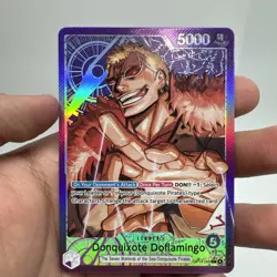 One Piece TCG English OP14-060 Donquixote Doflamingo Leader Alt Art Parallel - Image 1