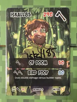 Hermitcraft TCG Alter Ego - Rare SIGNED Iskall85 Card - Comes In CREO Sleeve - Image 1