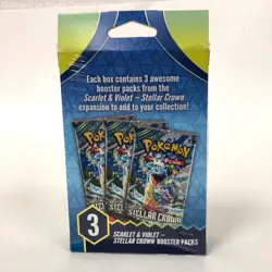 Sealed Pokemon Card Stellar Crown Hanger Pack w/3 Unopened Boosters! - Image 3