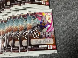 23x Gundam Card Game Newtype Rising GD-01 Booster Packs & Box FREE UK P+P - Image 3