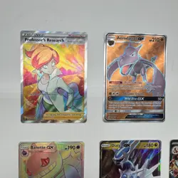 Pokemon Cards Lot of 10 (Full Art Holo, V Promo, EX, GX, Trainers) Near Mint NM - Image 4