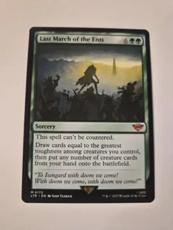 MTG Last March of the Ents Mythic Card Lord of the Rings Magic the Gathering - Image 1