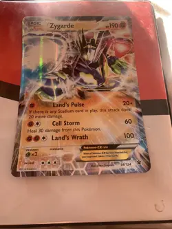 Zygarde EX 54/124 JUMBO OVERSIZED Holo Mint Pokemon Card - Image 1